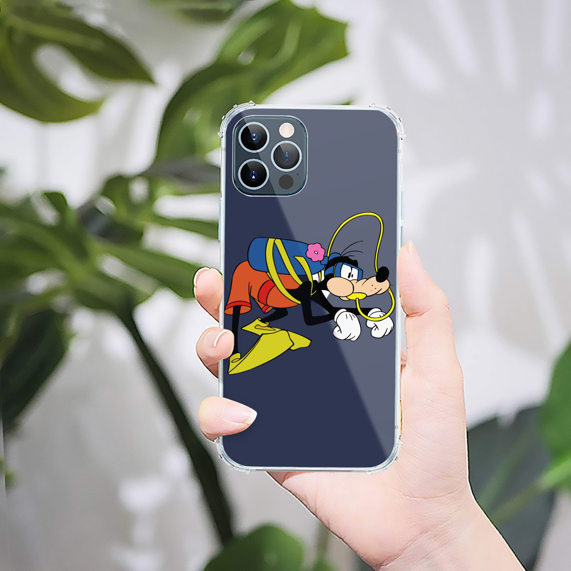 （画像用） ミッキーマウス Mickey Mouse 【iPhone 12シリーズ対応】透明スマホケース（クリアソフトケース）
